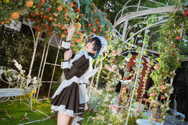桜桃喵温迪女仆：花园中的魅力盛宴-ACGAI艺图