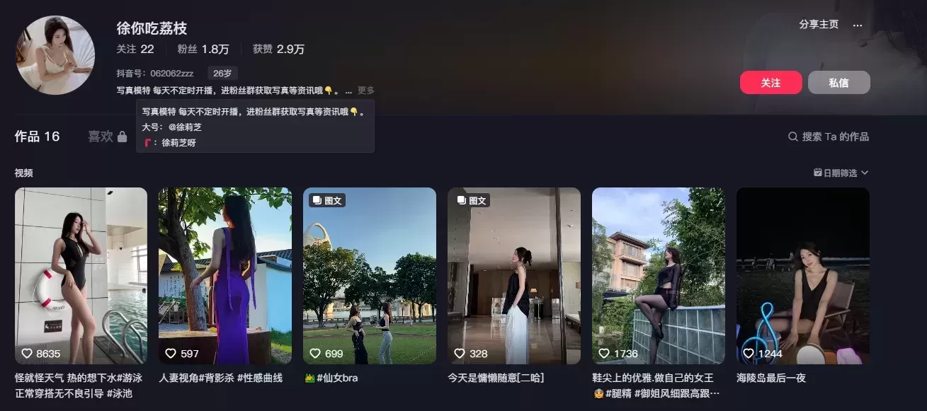 Booty徐莉芝 微密圈视频&图片 作品合集