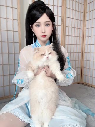 不呆猫(不槑猫)《红毛衣 X 知性姐姐》优美姿态呈现在镜头前！-ACGAI艺图