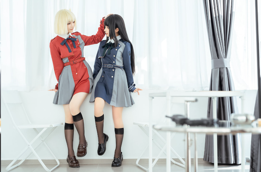 第201期蠢沫沫&桃良阿宅 莉可莉丝，精品cos作品赏析-ACGAI艺图