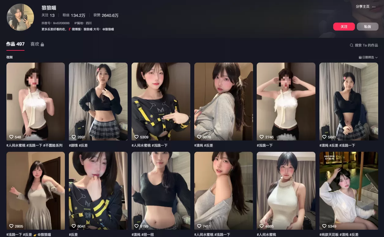 抖音@狼狼喵[铁粉空间]付费视图资源全套合集打包(持续更新)-ACGAI艺图