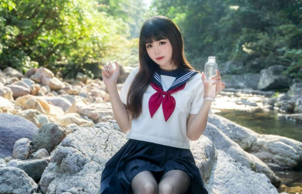 miko酱ww cos小小溪流·JK+死库水作品图集鉴赏-ACGAI艺图