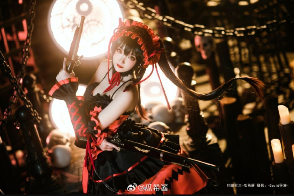 瓜希酱cos约会大作战·时崎狂三精美图集整理，每一帧都是视觉盛宴-ACGAI艺图