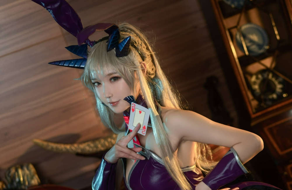阿包也是兔娘cos FGO黑枪呆·兔女郎作品图包-ACGAI艺图