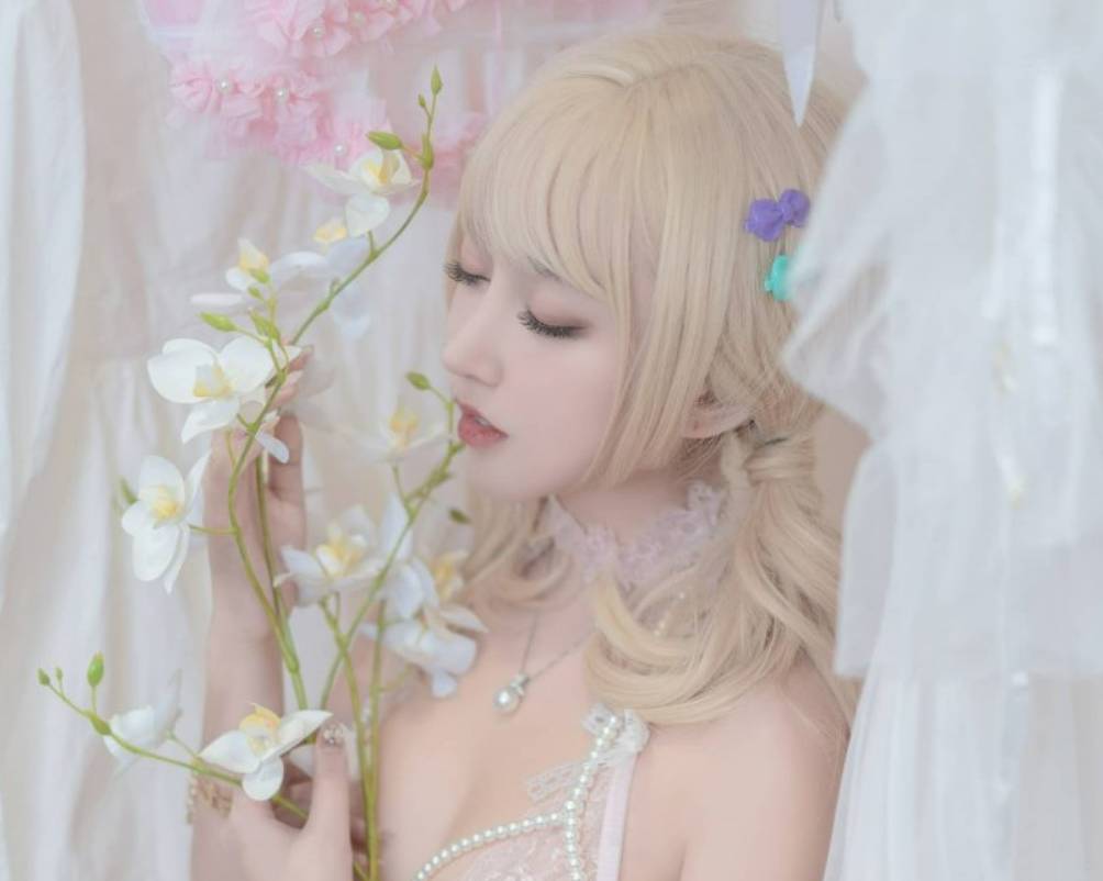 过期米线线喵(米线线sama)cosplay七夕限定·内衣网袜图集作品-ACGAI艺图