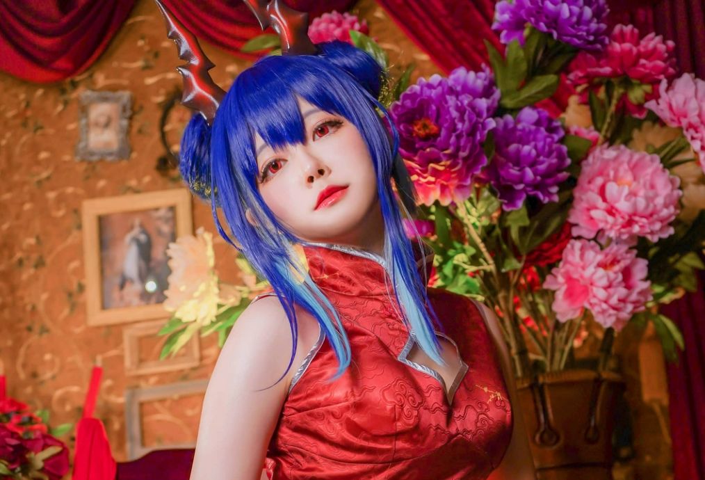 Arty亚缇 cosplay明日方舟·陈 岁红霞旗袍图集作品-ACGAI艺图