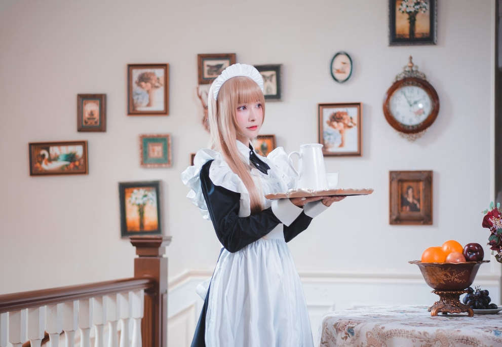 一千只猫薄禾cosplay女仆写真合集，展现不同风格的女仆形象-ACGAI艺图