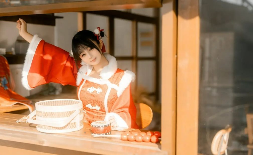桜井宁宁(宁宁子同学)cosplay新年篇·新春大吉图集作品-ACGAI艺图