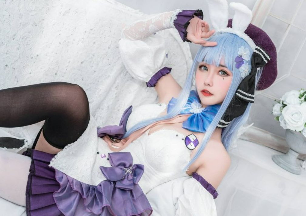 momoko葵葵完美诠释《少女前线》中的战术人形HK416图集-ACGAI艺图