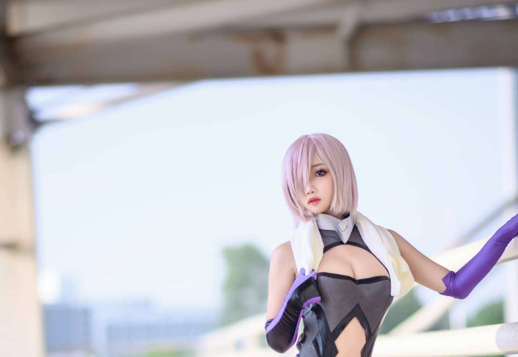 鬼畜瑶在不在w cos玛修训练服英勇, 感受玛修训练服的力量之美-ACGAI艺图