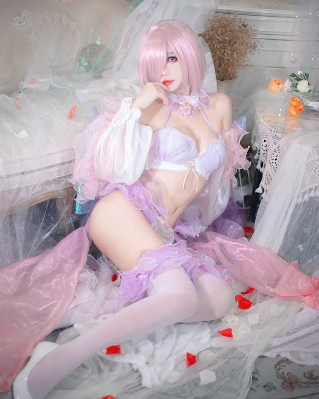 coser@兔玩映画化身 Mash Kyrielight [兔玩映画 cos 作品]-ACGAI艺图