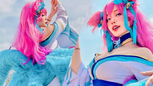 泰国coser@INLIL在《英雄联盟》中“灵魂莲华”版的阿狸cosplay-ACGAI艺图