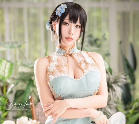 雨波_HaneAme旗袍cos“风华绝代，倾城一笑”！-ACGAI艺图