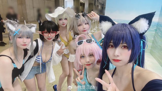 [蔚蓝档案]桃景三酪cos十六夜野乃美，性感惊艳亮相“Comic Market 102”-ACGAI艺图