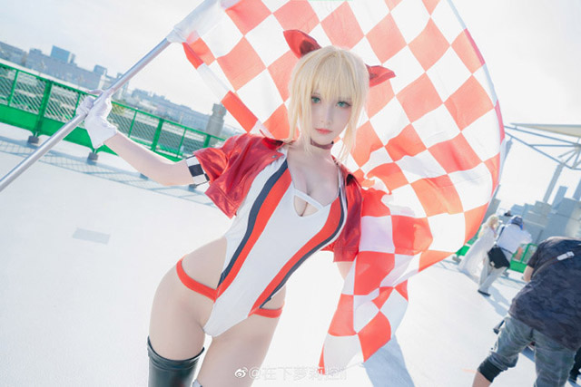 性感迷人的“赛车版”尼禄COSPLAY，在下萝莉控ii的完美选择-ACGAI艺图