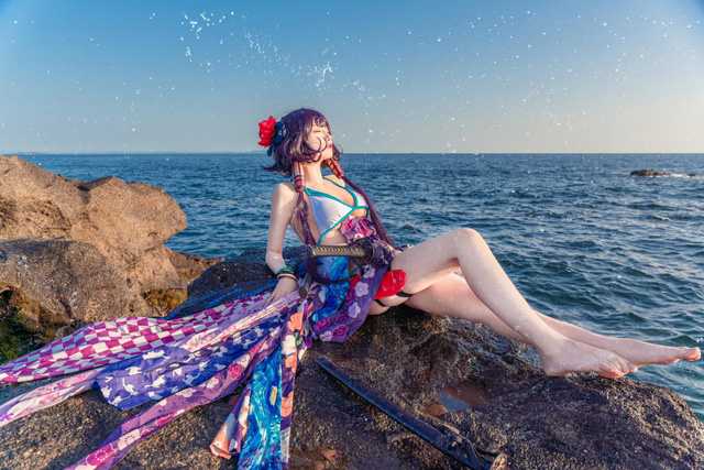 Shika小鹿鹿 cos 比基尼版葛饰应为[Shika小鹿鹿 cos 图集]-ACGAI艺图