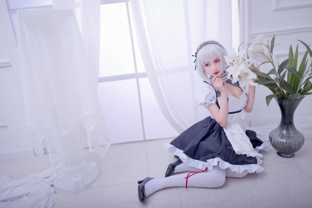 coser@Shika小鹿鹿在游戏《碧蓝航线》化身迷人的“女仆”天狼星-ACGAI艺图
