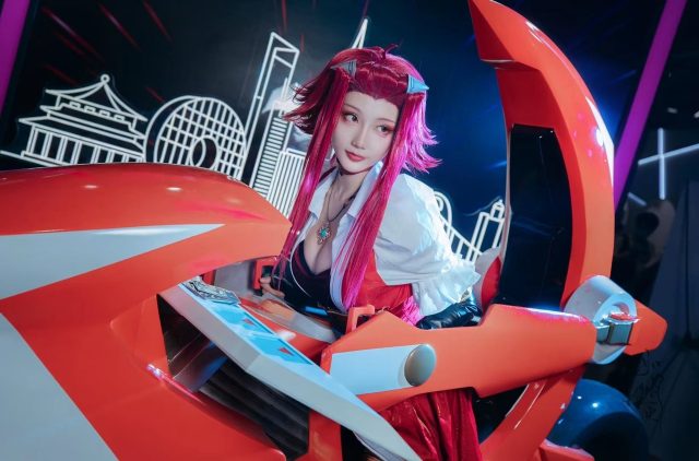 如月灰cos《游戏王5D’s》十六夜秋，酷炫再现角色魅力-ACGAI艺图