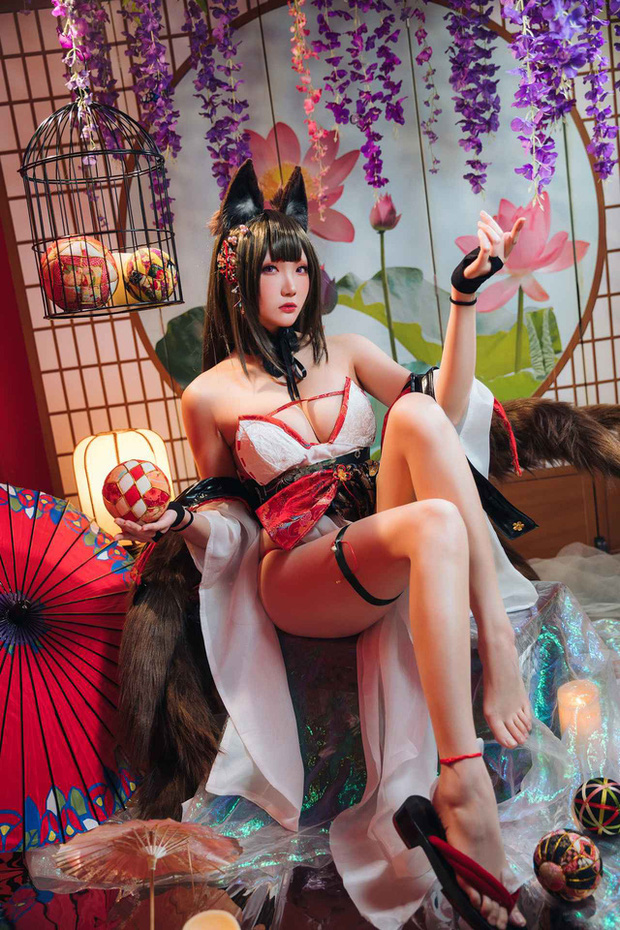 瓜希酱 cos“九尾狐娘”阿狸 [瓜希酱@英雄联盟 cos 作品]-ACGAI艺图