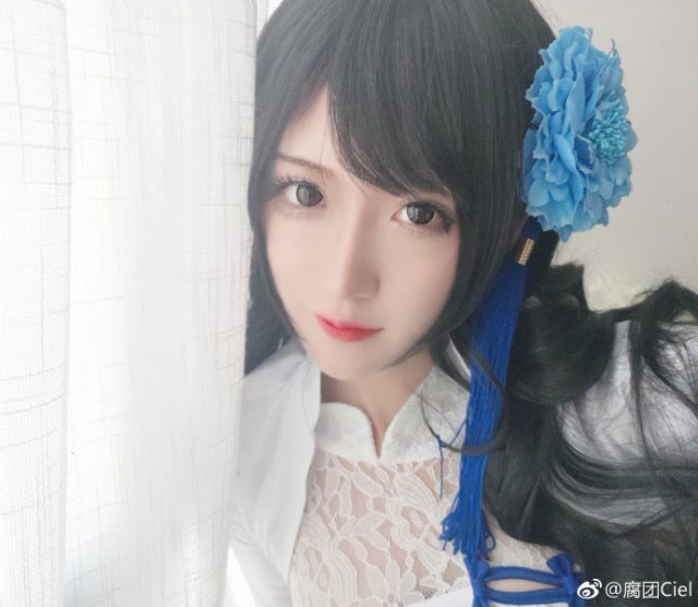 coser@腐团Ciel在《少女前线》化身美丽迷人“旗袍版”95式-ACGAI艺图