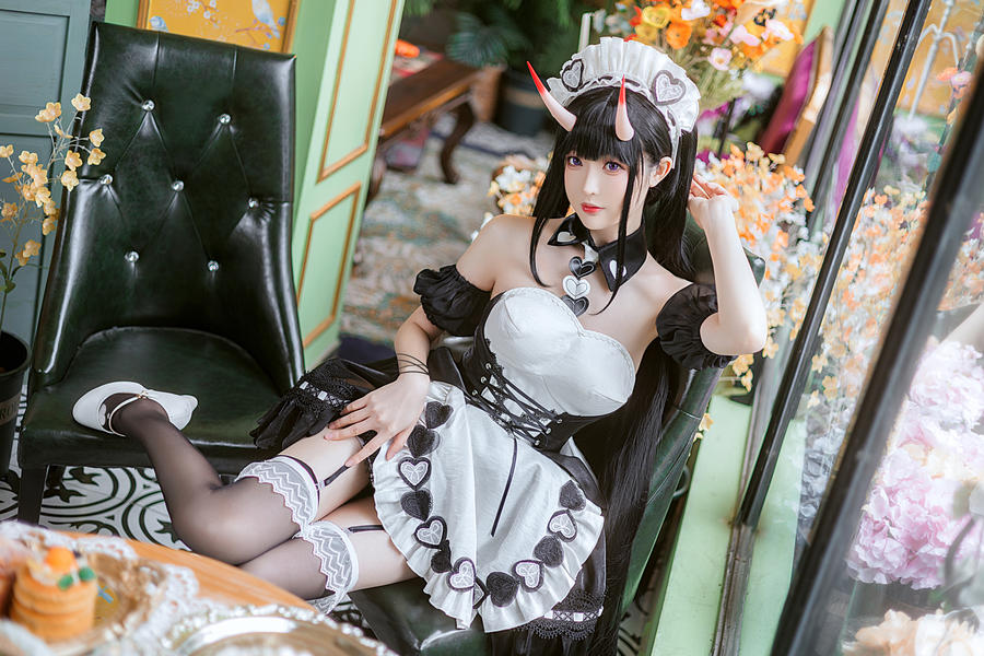 探索南宫的COS寫真世界：碧蓝航线能代女仆COSPLAY-ACGAI艺图
