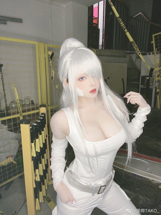 菌烨TAKO cos 作品 | coser@菌烨TAKO_cos“锻炼服版”白血球-ACGAI艺图