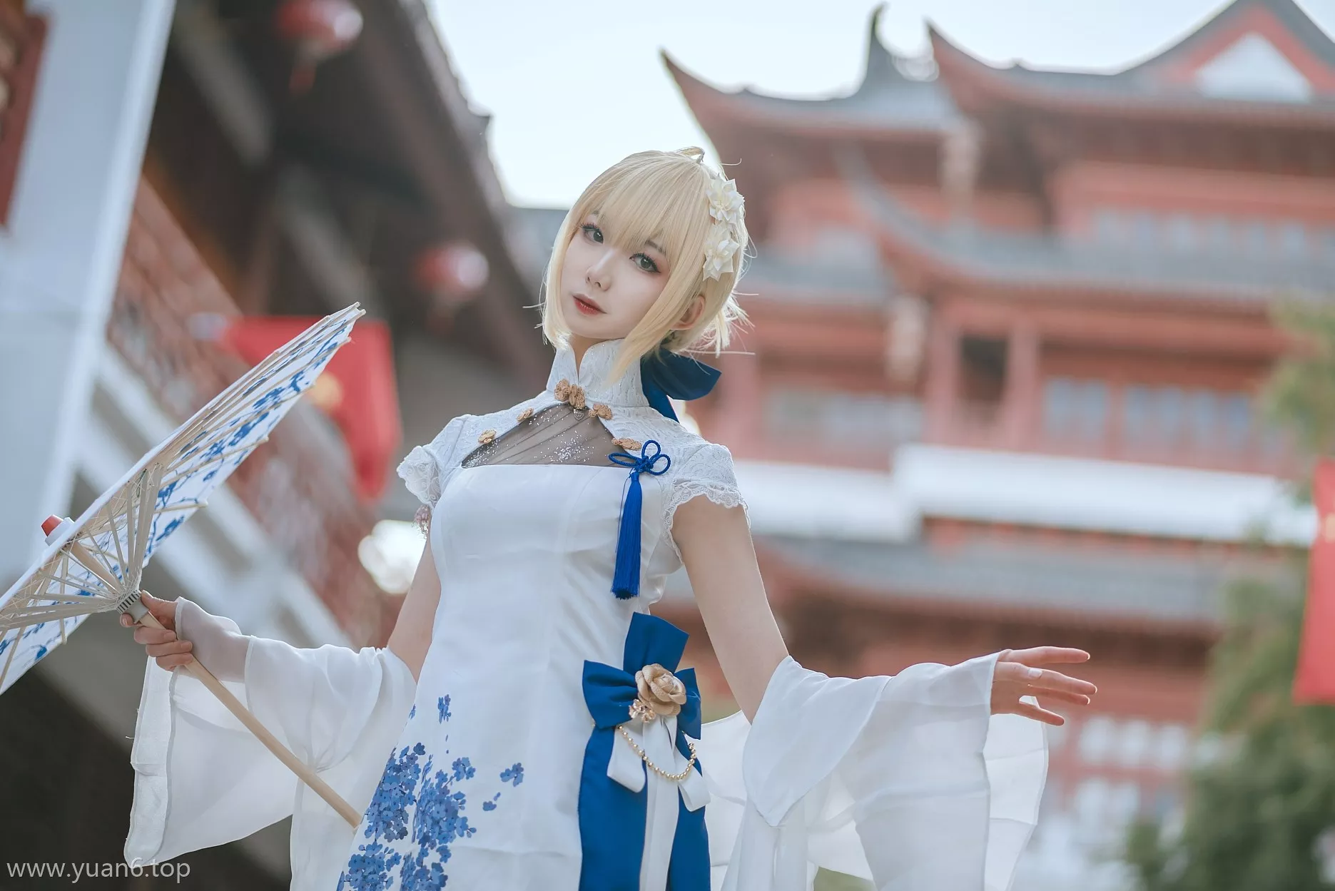 美图欣赏丨Coser_封疆疆v-saber旗袍 [34P-367MB]-ACGAI艺图