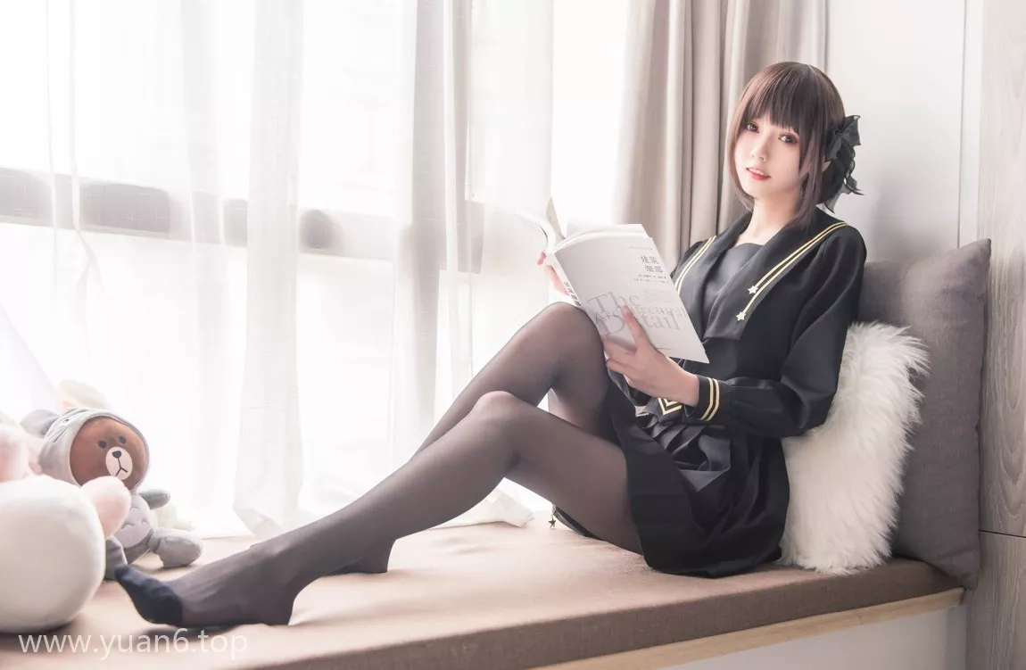 你的负卿个人资料及窗台黑裙女孩图集分享-ACGAI艺图