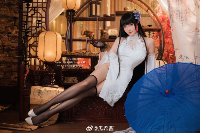 瓜希酱cos《碧蓝航线》逸仙，展现美轮美奂的性感魅力！-ACGAI艺图