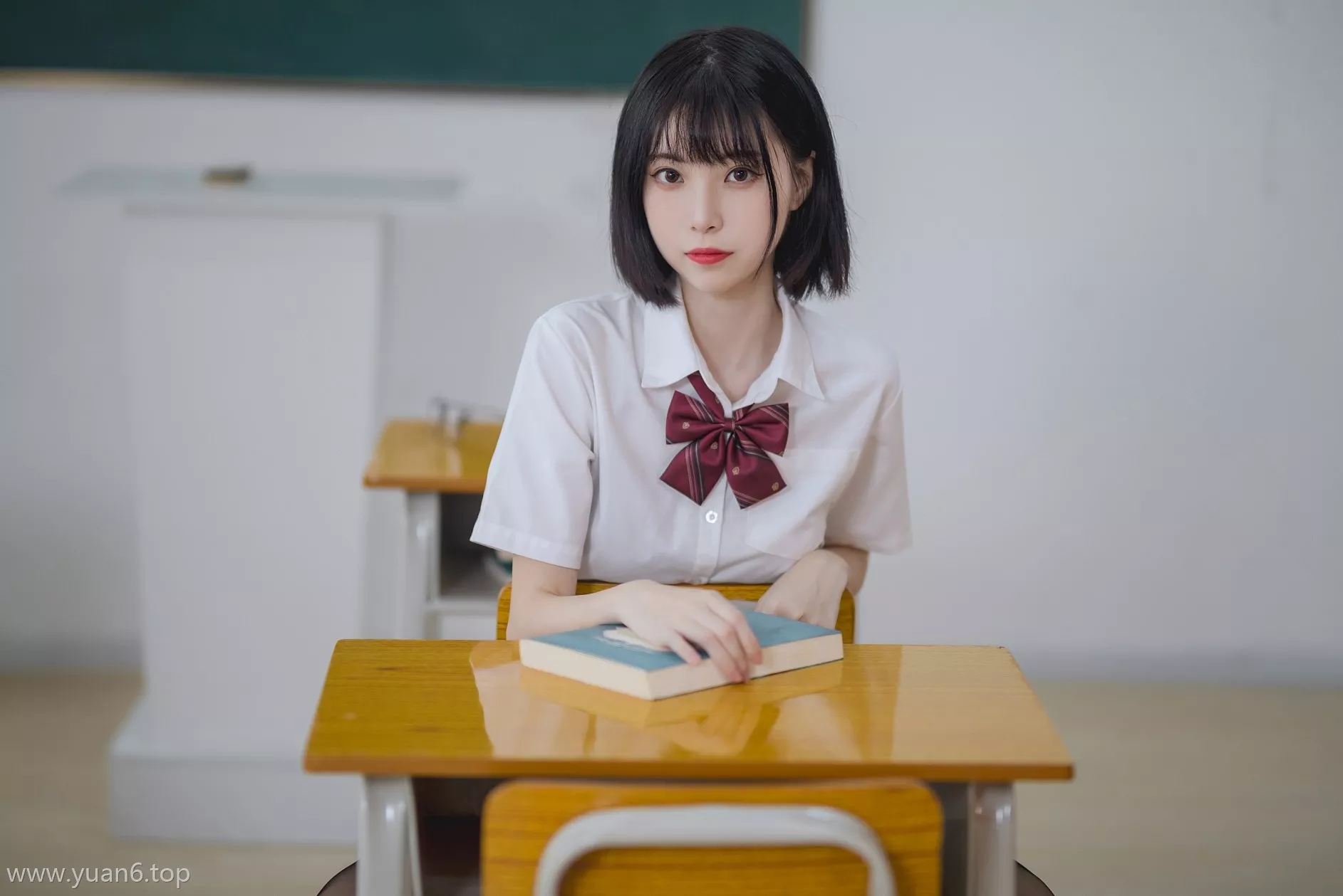 美图欣赏丨Coser_许岚LAN-教室JK[41P-426.21MB]-ACGAI艺图