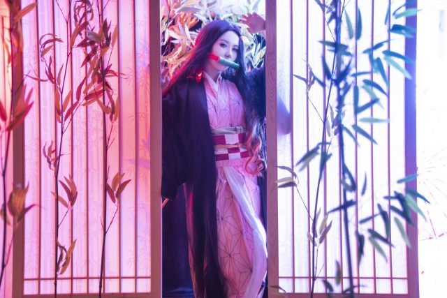 [鬼灭之刃]溯兮-sukki cos灶门祢豆子，可爱迷人魅力四溢-ACGAI艺图