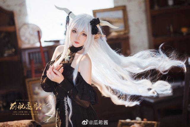 「音律联觉·前航远歌」：瓜希酱cos《明日方舟》闪灵-ACGAI艺图