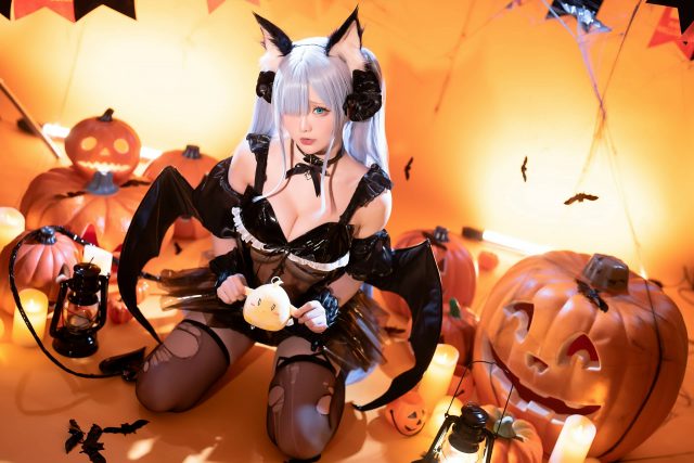 碧蓝航线·星之迟迟COS：小恶魔雅努斯的万圣节特别版-ACGAI艺图