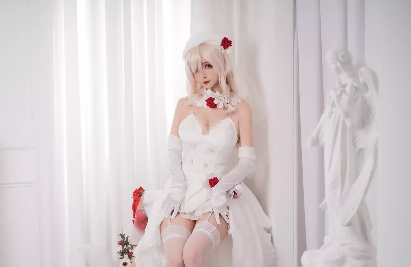 美图欣赏丨Coser_rioko凉凉子-G36c花嫁[25P-245MB]-ACGAI艺图