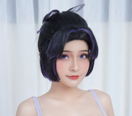 Azami新图分享蝴蝶忍cos，柔美线条又不失性感的魅力-ACGAI艺图