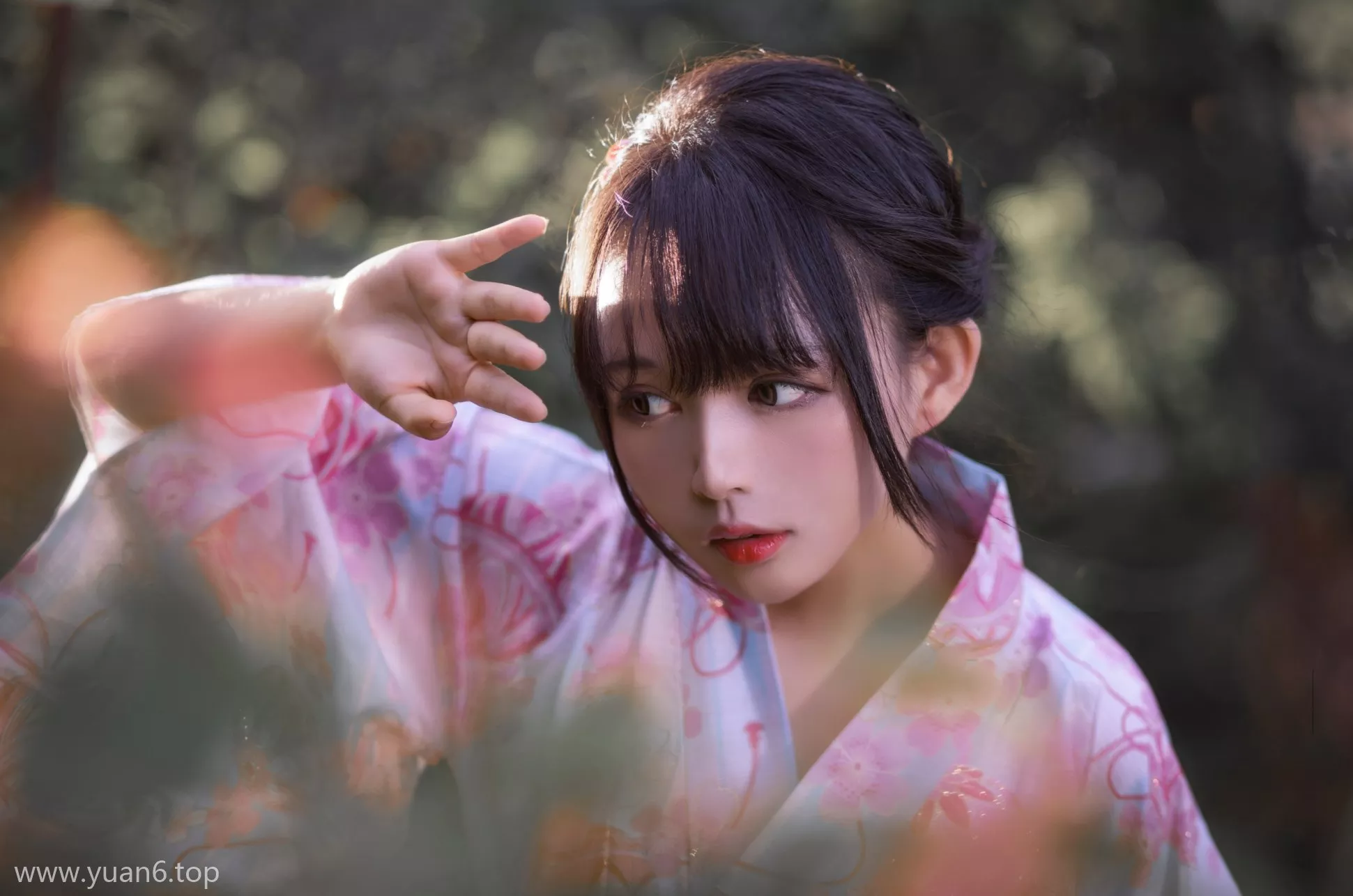 美图欣赏丨Coser黑猫猫OvO-和服超进化[14P-163MB]-ACGAI艺图