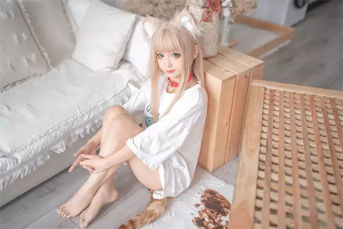 蠢沫沫黄豆粉猫娘COS：突破次元壁的魅力女神-ACGAI艺图