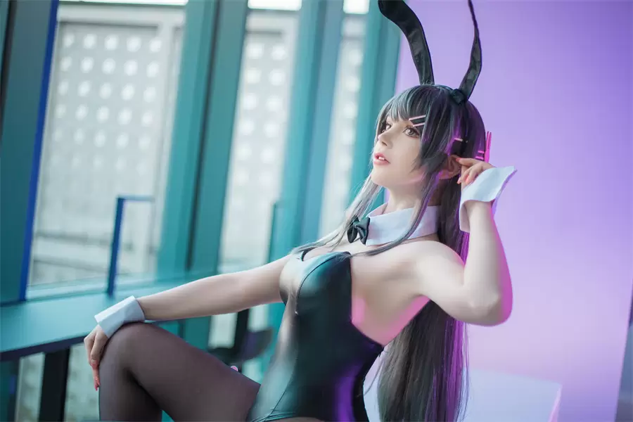 Sayathefox 樱岛麻衣-图书馆里的美少女-ACGAI艺图