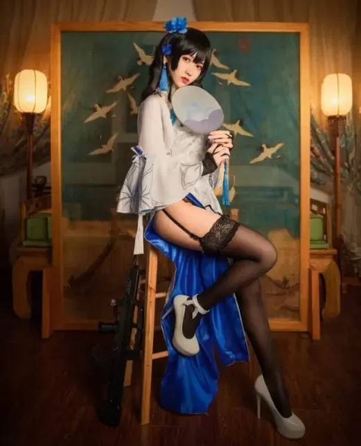 蒂法变身鳗鱼霏儿，超炫豹纹旗袍cosplay登场！-ACGAI艺图