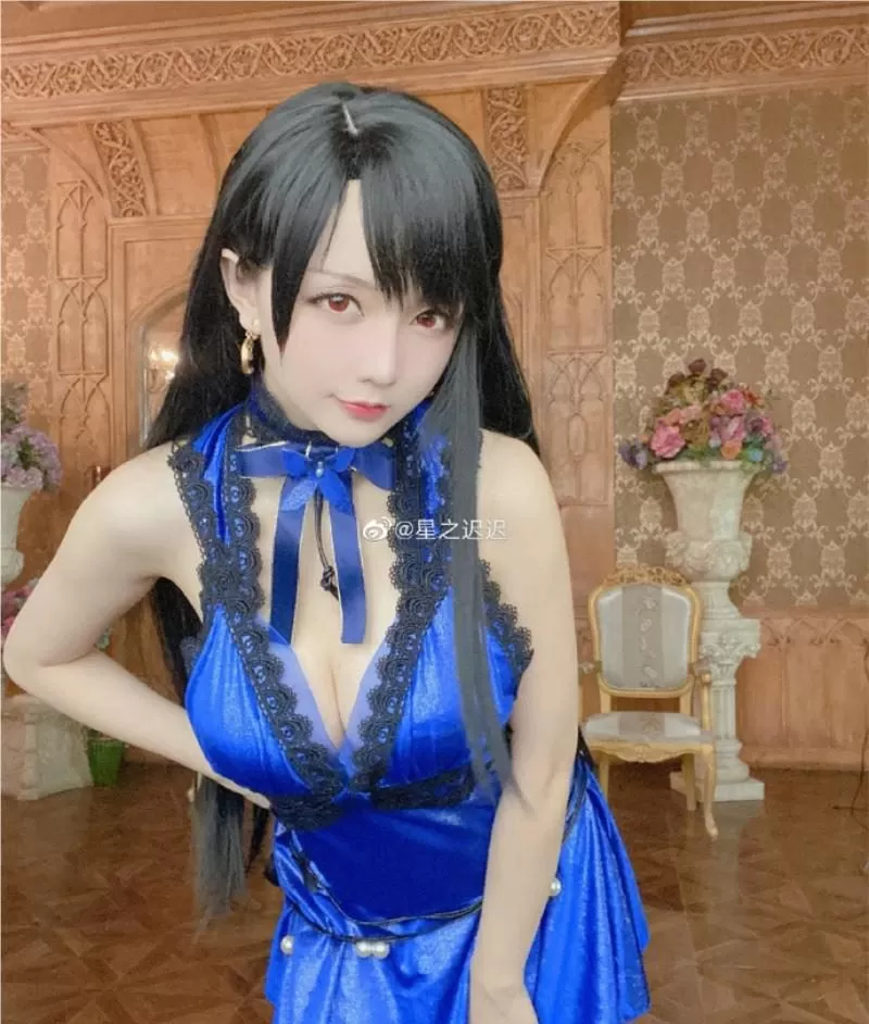 惊艳！星之迟迟cos蒂法洛克哈特，二次元美貌爆发出神奇魔力！-ACGAI艺图