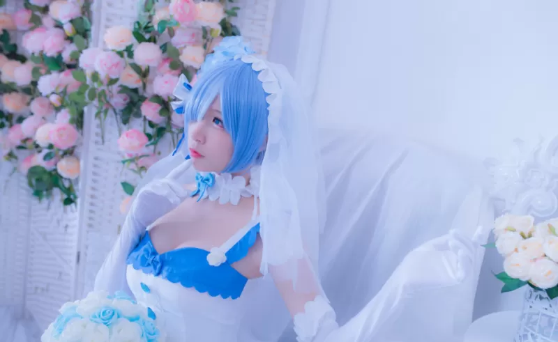 【唯美蕾姆花嫁】二佐Nisa小姐姐的作品，太美了！-ACGAI艺图