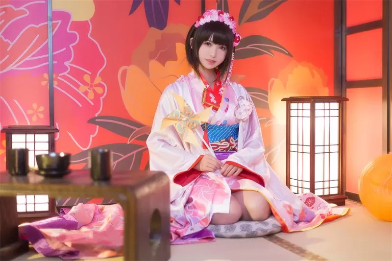 鳗鱼霏儿日式和服大片：传统与现代的华美碰撞！-ACGAI艺图