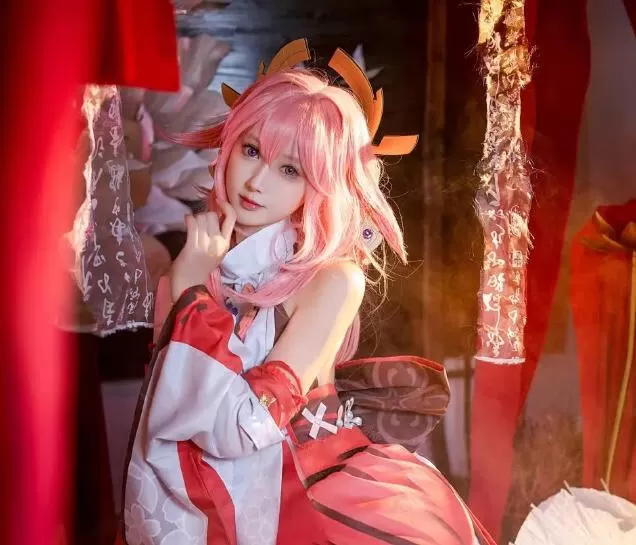 羽生三未COS《八重神子》：唯美绝妙的原神！-ACGAI艺图
