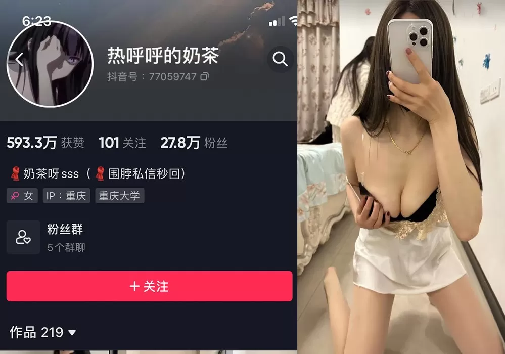 抖音热门奶茶微密嘉宾群，分享维密资源-ACGAI艺图