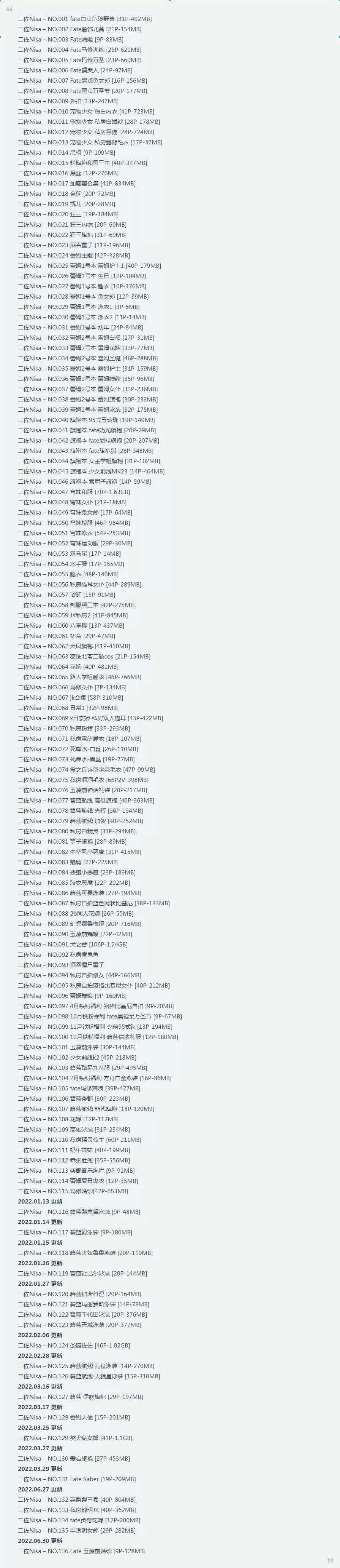 二佐nisa合集